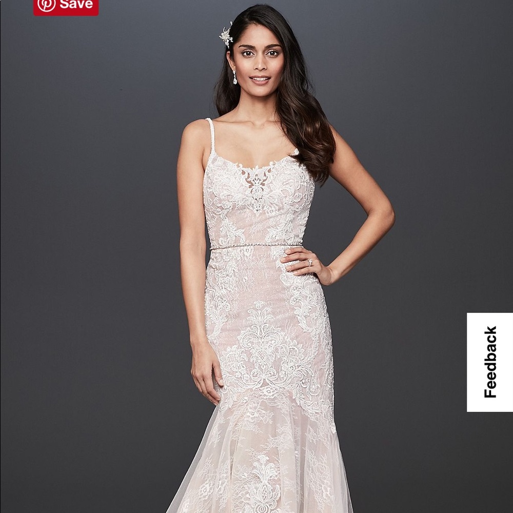 Beautiful Wedding Dress- Galina Signature Lace Mermaid with Slip